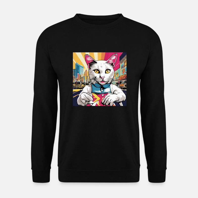 Vegas Cat - Unisex Pullover - Schwarz