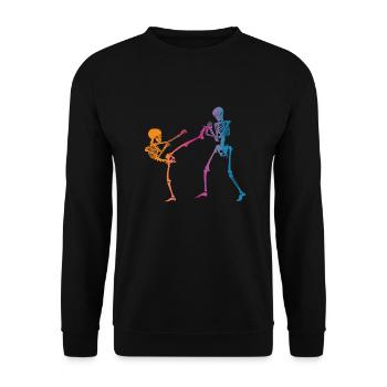 Karate Judo Jiu jitsu - Unisex Pullover - Schwarz - Vorne - Alina (178cm) & Michal (187cm)