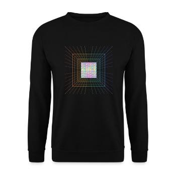 90er Design - Unisex Pullover - Schwarz - Vorne - Alina (178cm) & Michal (187cm)