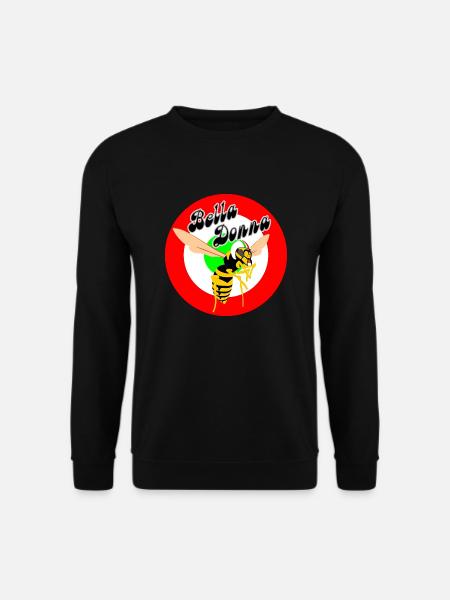 Wespe Mod Ziel Rotes Rondell Bella Donna - Unisex Pullover - Schwarz