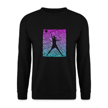 Basketball Mädchen Frau - Unisex Pullover - Schwarz - Vorne - Alina (178cm) & Michal (187cm)
