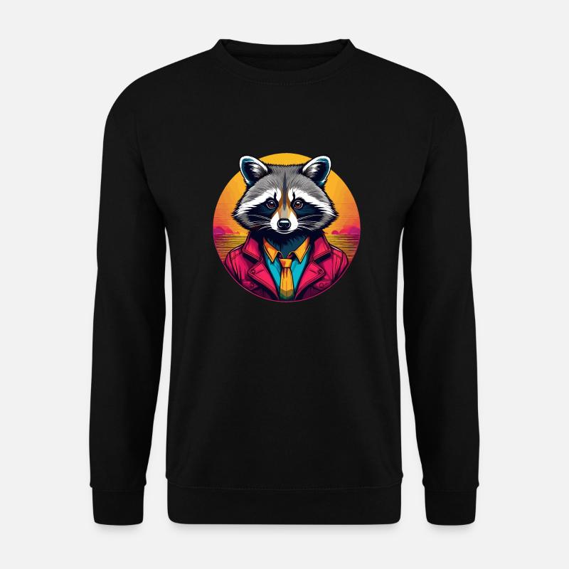 Waschbär - Unisex Pullover - Schwarz