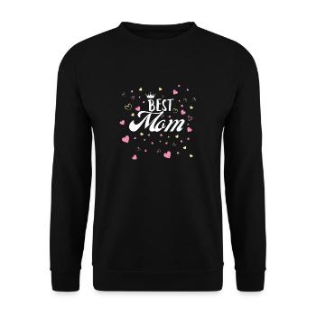 Meilleure maman - Sweat-shirt Unisexe - noir - Devant - Alina (178cm) & Michal (187cm)
