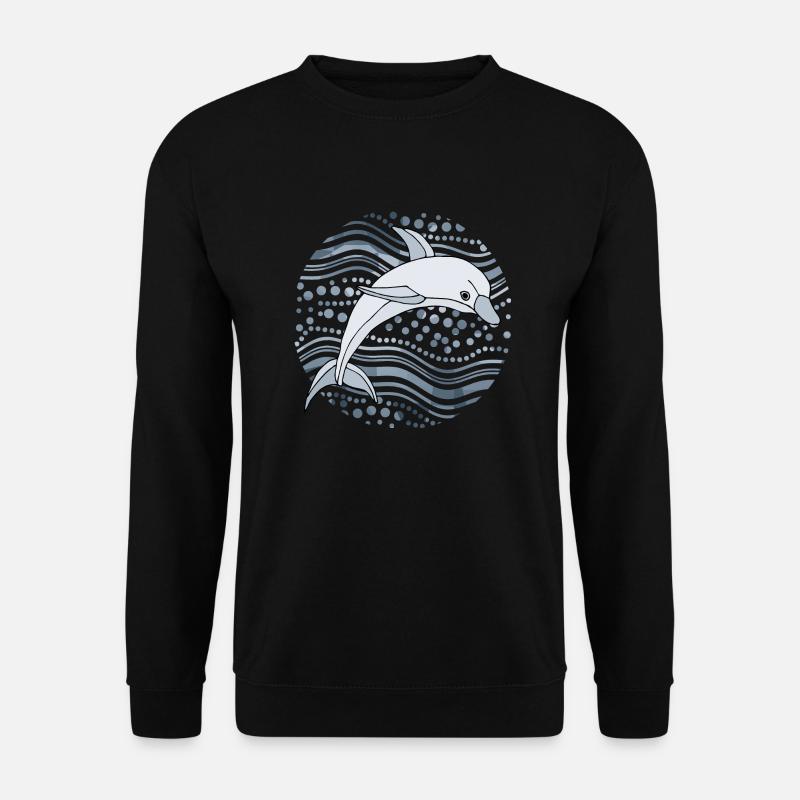 Delfin - Unisex Pullover - Schwarz