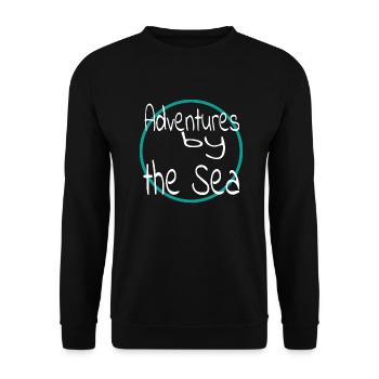 shore present fun sand travel summer funny quote - Unisex Pullover - Schwarz - Vorne - Alina (178cm) & Michal (187cm)