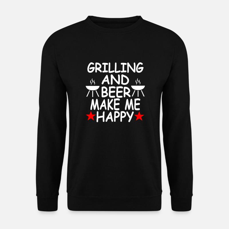 Grillen - Unisex Pullover - Schwarz