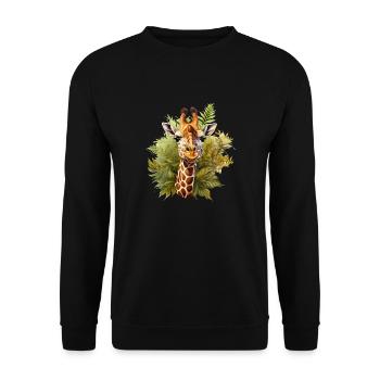 Giraffe High - Unisex Pullover - Schwarz - Vorne - Alina (178cm) & Michal (187cm)