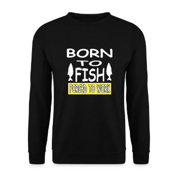 Angling - Unisex Sweatshirt - black - Front - Alina (178cm) & Michal (187cm)