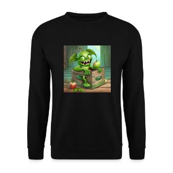 Goblin - Unisex Sweatshirt - black - Front - Alina (178cm) & Michal (187cm)