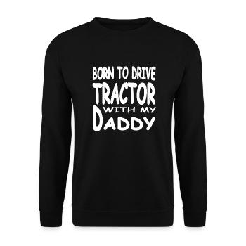 Tractor - Unisex Sweatshirt - black - Front - Alina (178cm) & Michal (187cm)