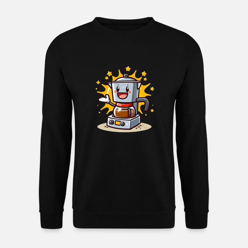 Happy coffee maker - Unisex Sweatshirt - black
