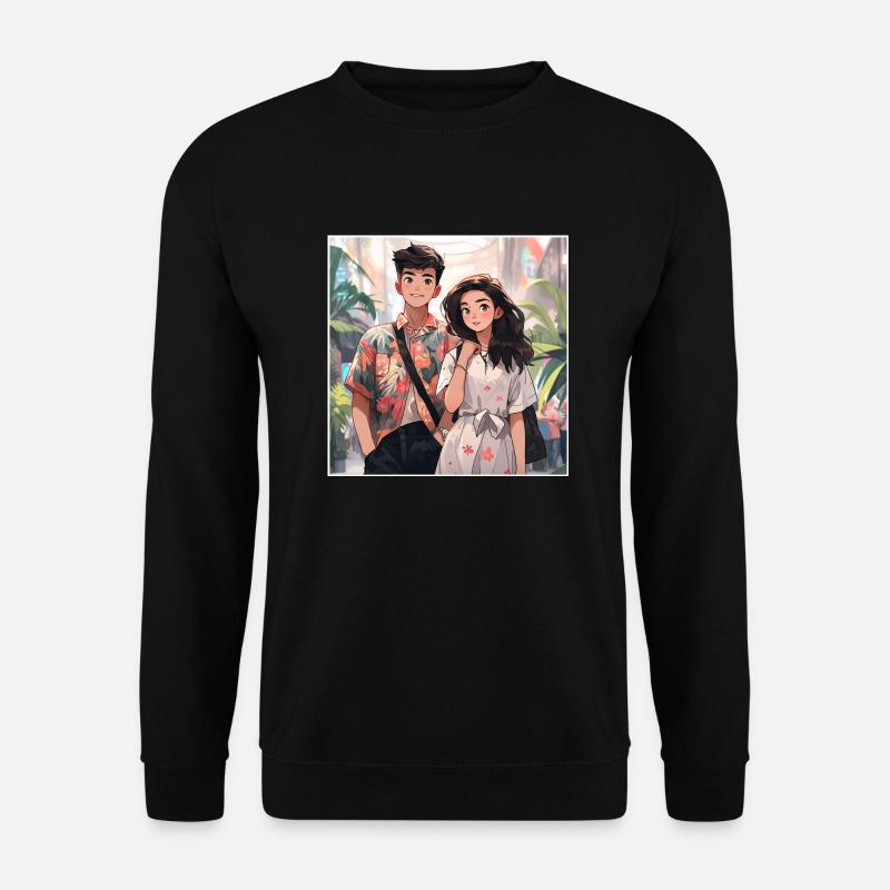 Lovers - Unisex Sweatshirt - black