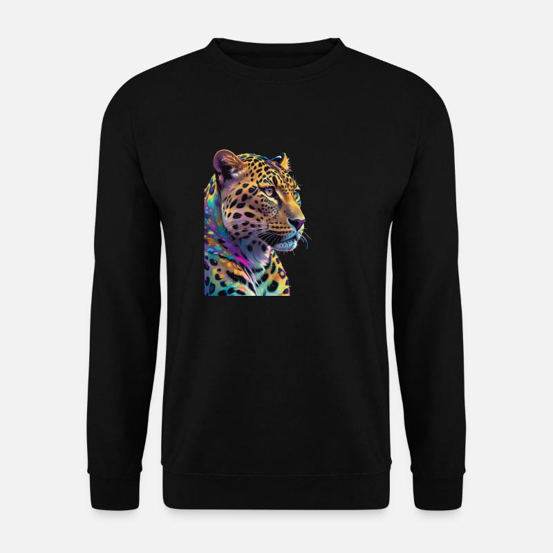 Leopard - Unisex Pullover - Schwarz