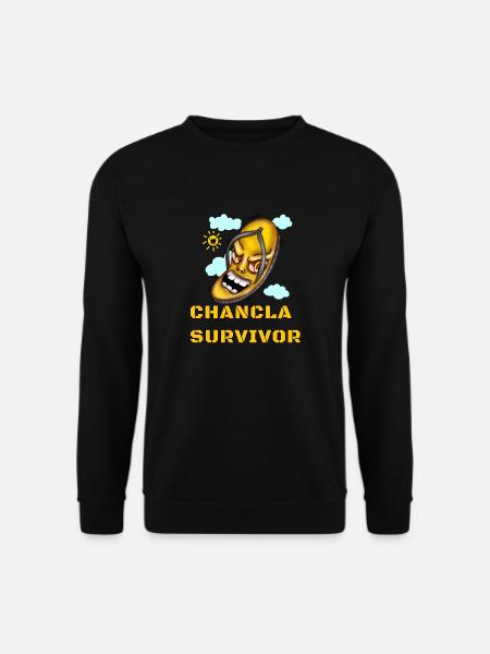 Funny spanish quotes flip flop survivor. - Unisex Sweatshirt - black