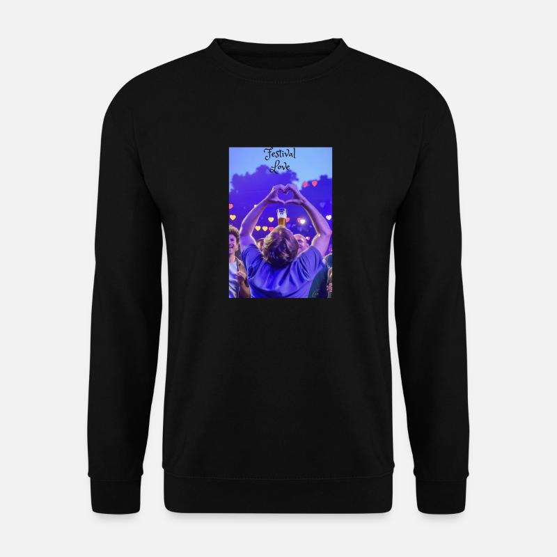 Festival Love - Unisex Pullover - Schwarz