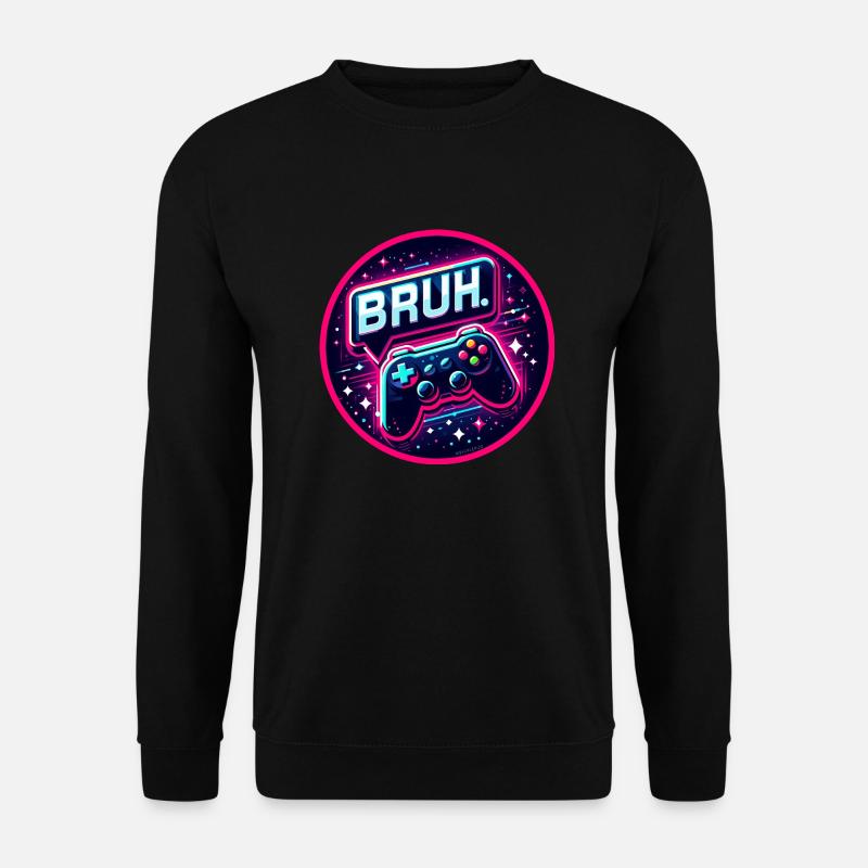 Bruh - Gamer-Logo - Unisex Pullover - Schwarz