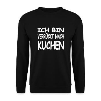 Kuchen - Unisex Pullover - Schwarz - Vorne - Alina (178cm) & Michal (187cm)