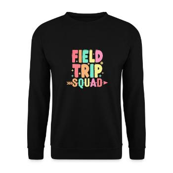 Correspondant à l’enseignant et aux élèves de l’escouade d’excursion - Sweat-shirt Unisexe - noir - Devant - Alina (178cm) & Michal (187cm)