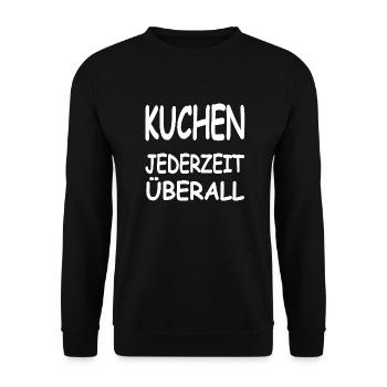 Gâteau - Sweat-shirt Unisexe - noir - Devant - Alina (178cm) & Michal (187cm)