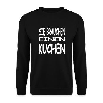Gâteau - Sweat-shirt Unisexe - noir - Devant - Alina (178cm) & Michal (187cm)