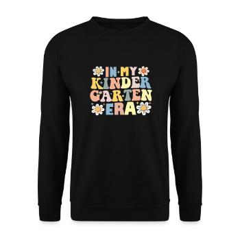 In My Kindergarten Era - Unisex Sweatshirt - black - Front - Alina (178cm) & Michal (187cm)