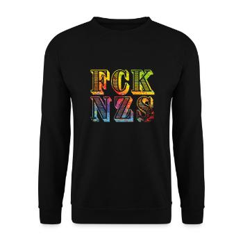 fcknzs speckled colours 08 - Unisex Pullover - Schwarz - Vorne - Alina (178cm) & Michal (187cm)