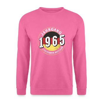 59 ans Millésime 1965 Jahrgangs 1965 - Sweat-shirt Unisexe - rose - Devant