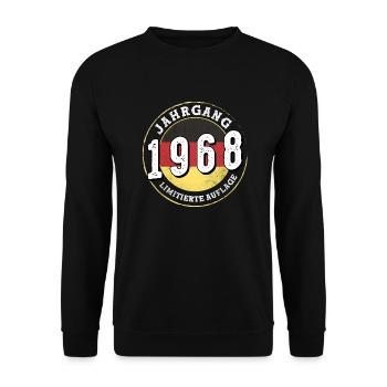 Limitierte Auflage Jahrgangs 1968 Millésime 1968 56 - Sweat-shirt Unisexe - noir - Devant - Alina (178cm) & Michal (187cm)