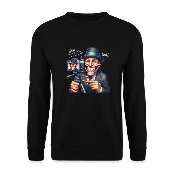 CamGlee - Immer im Fokus Edition - Unisex Pullover - Schwarz - Vorne - Alina (178cm) & Michal (187cm)
