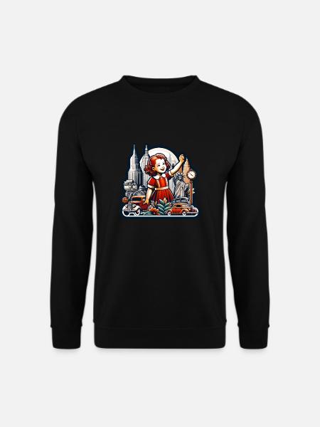 Annies Big City-Ouvertüre – Ein klassisches New York - Unisex Pullover - Schwarz
