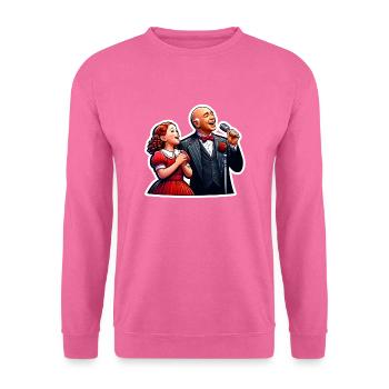 Annie und Daddy Warbucks Musikalisches Duett - Unisex Pullover - Pink - Vorne