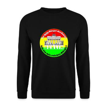 Beaucoup de gens se méfient de la politique - Sweat-shirt Unisexe - noir - Devant - Alina (178cm) & Michal (187cm)