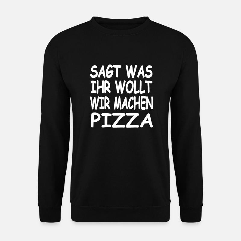 Pizza - Unisex Sweatshirt - black