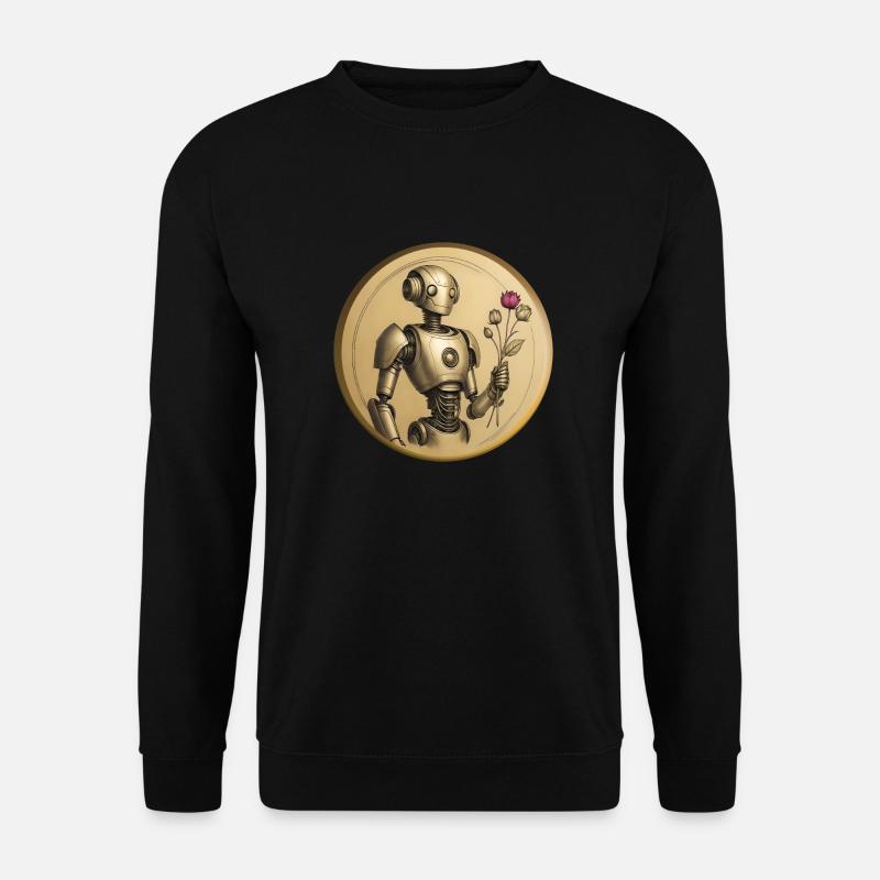 ROMANTIC ROBOT - Unisex Sweatshirt - black