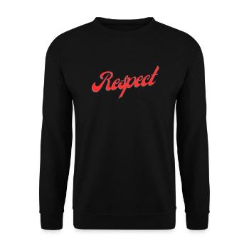 Respect - Unisex Pullover - Schwarz - Vorne - Alina (178cm) & Michal (187cm)