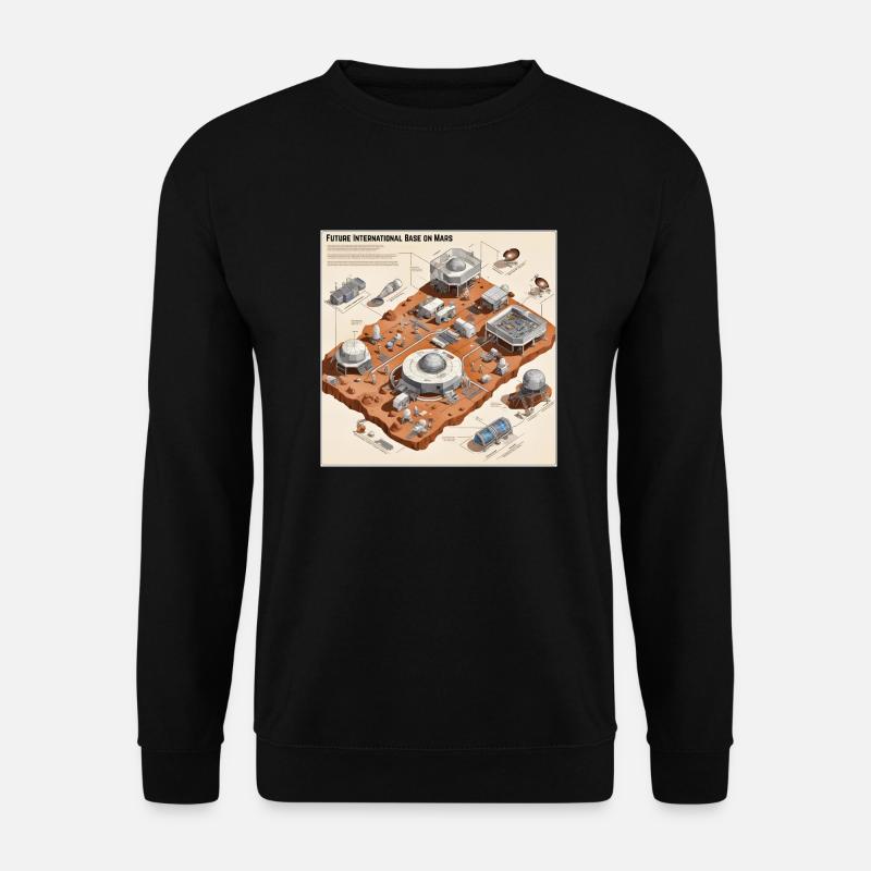 Future International Base on Mars - Unisex Sweatshirt - black