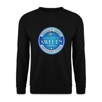 Schweden Schweden Elch bestes Tier Geweih Hirsch Hirsch - Unisex Pullover - Schwarz - Vorne - Alina (178cm) & Michal (187cm)
