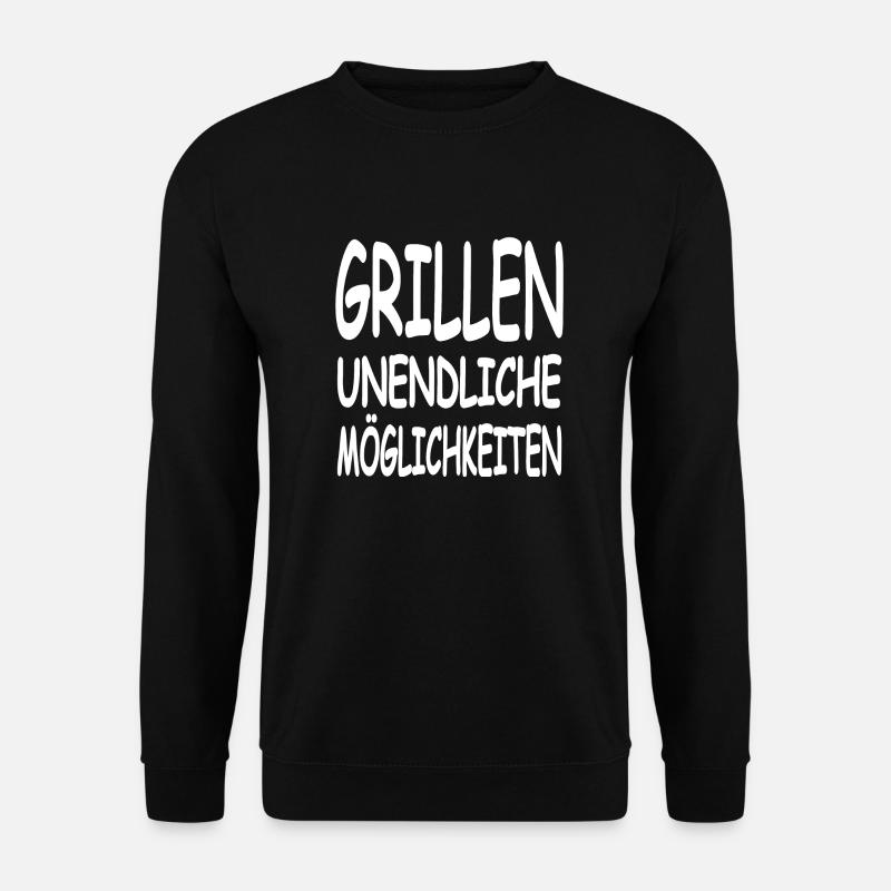 Grillen - Unisex Pullover - Schwarz