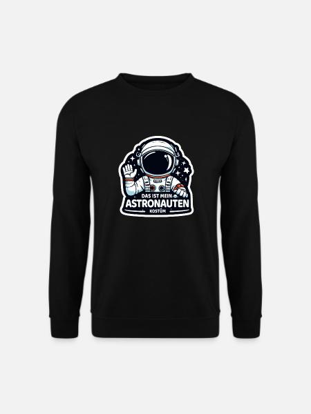 Karneval Raumanzug Weltraum Astronaut Kostüm - Unisex Pullover - Schwarz