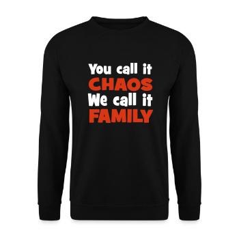 Familie - Unisex Pullover - Schwarz - Vorne - Alina (178cm) & Michal (187cm)