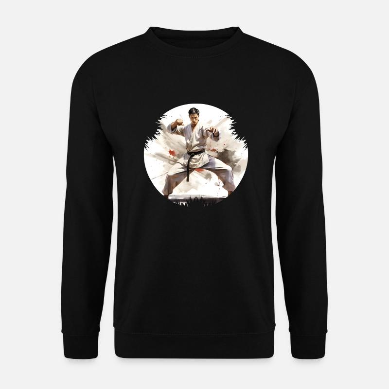 Karate, Kampfkunst mit chinesischen Einflüssen - Unisex Pullover - Schwarz