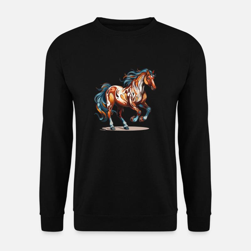 Mystic Wild Horse - Unisex Pullover - Schwarz