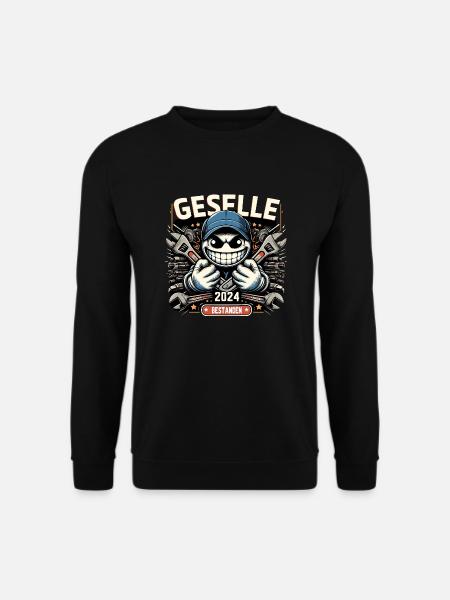 Bestandene Gesellenprüfung Azubi Geselle 2024 - Unisex Pullover - Schwarz
