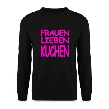 Kuchen - Unisex Pullover - Schwarz - Vorne - Alina (178cm) & Michal (187cm)