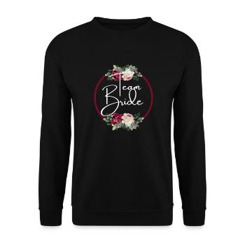 Team Floral Strap - Matching Tshirt - Unisex Sweatshirt - black - Front - Alina (178cm) & Michal (187cm)