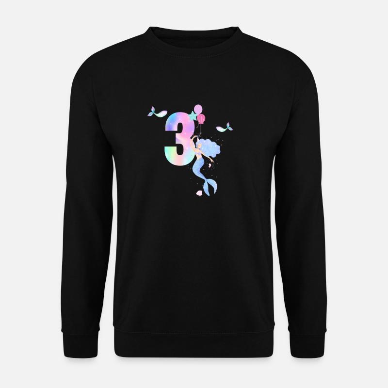 3rd Anniversary Mermaid - Unisex Sweatshirt - black