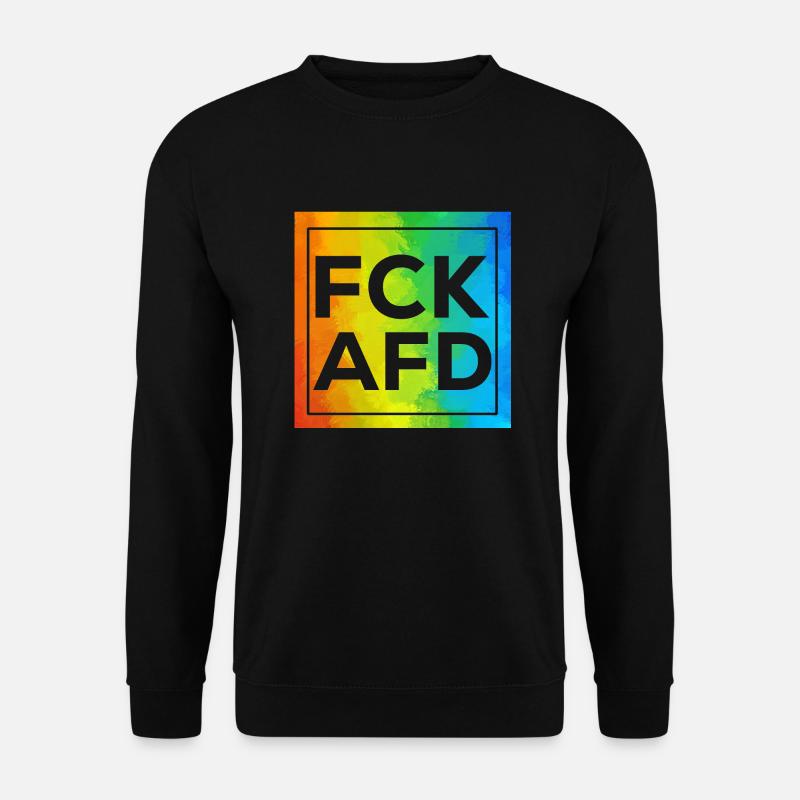Fck AFD Cutout mit Rahmen - Unisex Pullover - Schwarz