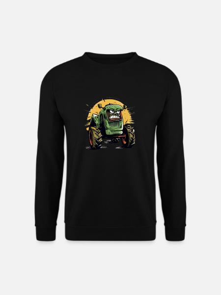 Wütender Traktor Nr. 1 - Unisex Pullover - Schwarz