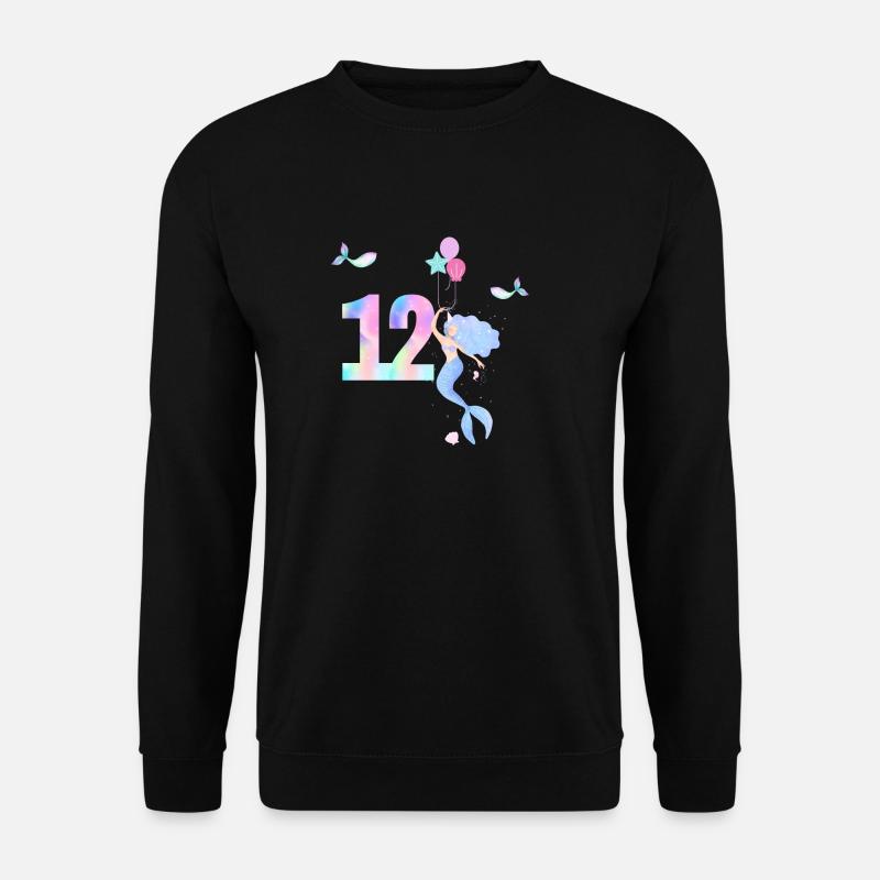 12th Anniversary Mermaid - Unisex Sweatshirt - black