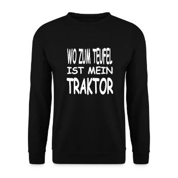 Traktor - Unisex Pullover - Schwarz - Vorne - Alina (178cm) & Michal (187cm)
